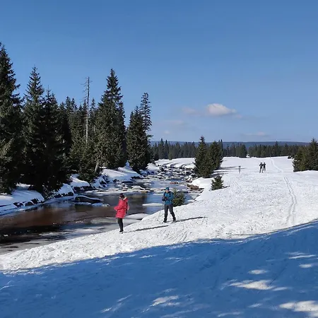Enjoyharrachov - Atraktivni Slunny Klimatizovany 24 V Centru Harrachova S Velkou Terasou, Saunou, Parkovanim, Wifi-wlan, Sat, Herni Konzoli, Netflix Zdarma A Moznosti Dobijeni Auta Jen 150m Od Lanovky