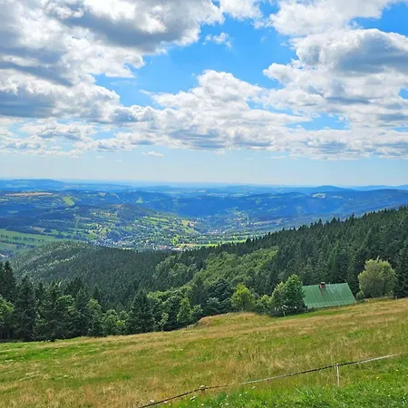 Enjoyharrachov - Atraktivni Slunny Klimatizovany 24 V Centru Harrachova S Velkou Terasou, Saunou, Parkovanim, Wifi-wlan, Sat, Herni Konzoli, Netflix Zdarma A Moznosti Dobijeni Auta Jen 150m Od Lanovky Lejlighed