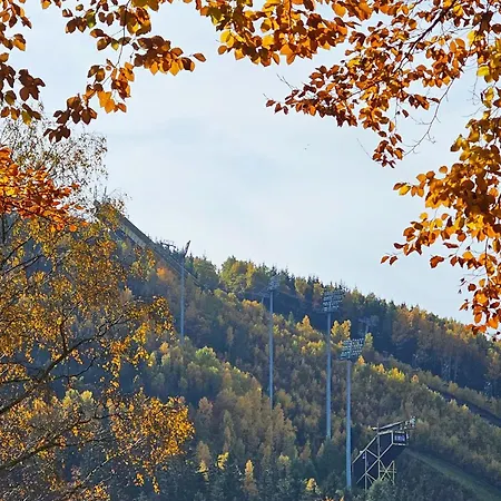 Enjoyharrachov - Atraktivni Slunny Klimatizovany 24 V Centru Harrachova S Velkou Terasou, Saunou, Parkovanim, Wifi-wlan, Sat, Herni Konzoli, Netflix Zdarma A Moznosti Dobijeni Auta Jen 150m Od Lanovky Lejlighed *