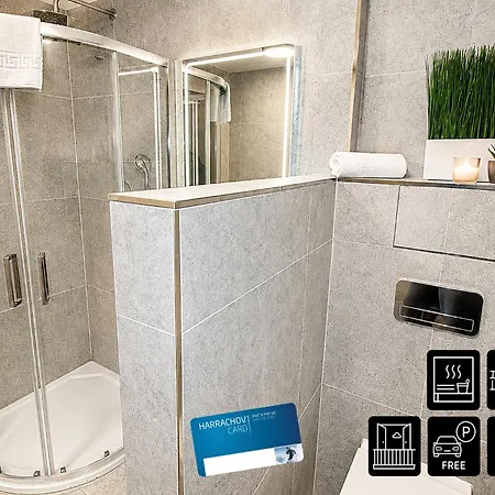 Enjoyharrachov - Atraktivni Slunny Klimatizovany 24 V Centru Harrachova S Velkou Terasou, Saunou, Parkovanim, Wifi-wlan, Sat, Herni Konzoli, Netflix Zdarma A Moznosti Dobijeni Auta Jen 150m Od Lanovky * Harrachov