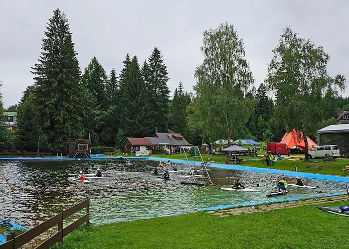 Enjoyharrachov - Atraktivni Slunny Klimatizovany 24 V Centru Harrachova Se Saunou, Parkovanim, Wifi-wlan, Sat, Herni Konzoli, Netflix Zdarma A Moznosti Dobijeni Auta Jen 150m Od Lanovky Διαμέρισμα