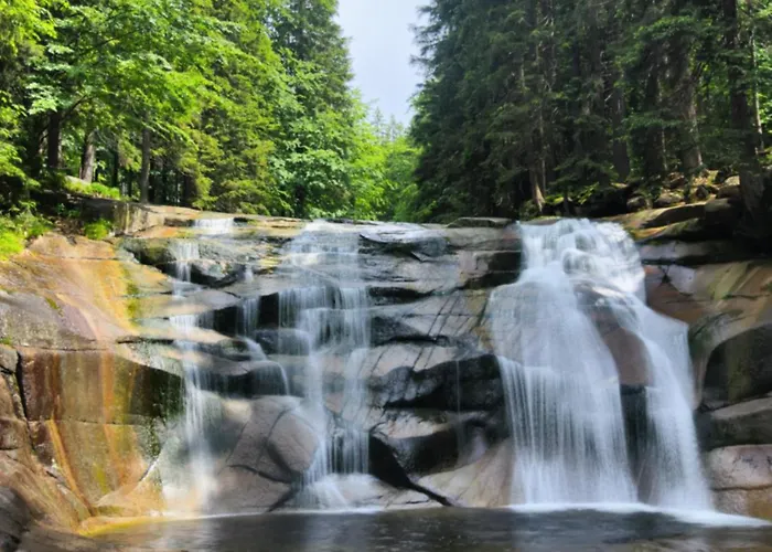 Enjoyharrachov - Atraktivni Slunny Klimatizovany 24 V Centru Harrachova Se Saunou, Parkovanim, Wifi-wlan, Sat, Herni Konzoli, Netflix Zdarma A Moznosti Dobijeni Auta Jen 150m Od Lanovky Διαμέρισμα