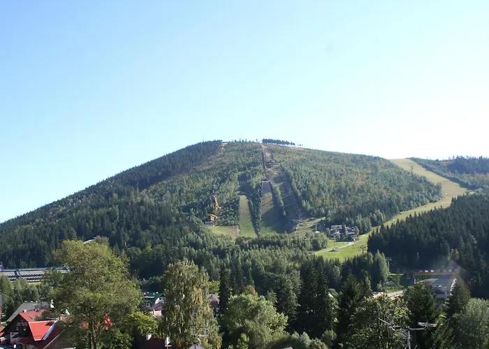 Enjoyharrachov - Atraktivni Slunny Klimatizovany 24 V Centru Harrachova Se Saunou, Parkovanim, Wifi-wlan, Sat, Herni Konzoli, Netflix Zdarma A Moznosti Dobijeni Auta Jen 150m Od Lanovky