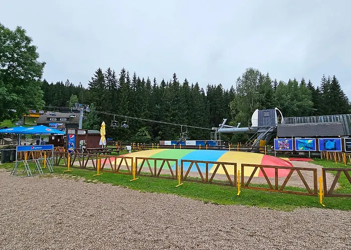 Enjoyharrachov - Atraktivni Slunny Klimatizovany 24 V Centru Harrachova Se Saunou, Parkovanim, Wifi-wlan, Sat, Herni Konzoli, Netflix Zdarma A Moznosti Dobijeni Auta Jen 150m Od Lanovky Διαμέρισμα *