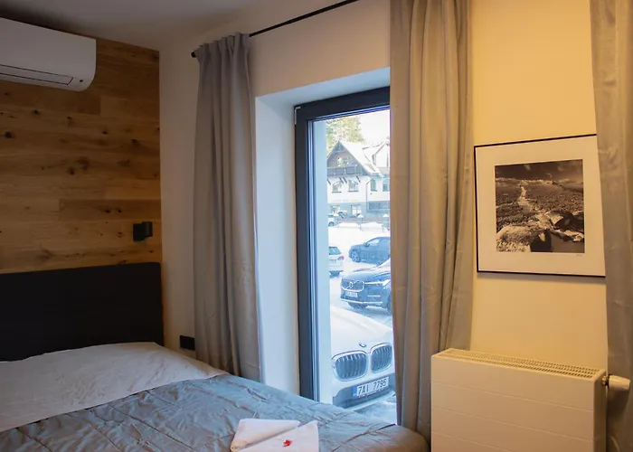 Διαμέρισμα Enjoyharrachov - Atraktivni Slunny Klimatizovany 24 V Centru Harrachova Se Saunou, Parkovanim, Wifi-wlan, Sat, Herni Konzoli, Netflix Zdarma A Moznosti Dobijeni Auta Jen 150m Od Lanovky